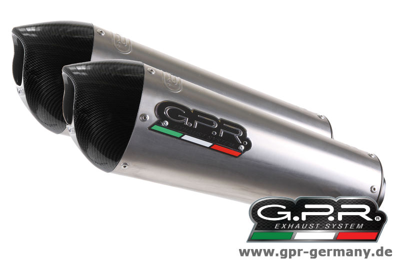 GPR GP Evolution Titan Suzuki GSX-R 1000 k7 2007-08 Slip On Doppelendschalldämpfer Auspuff